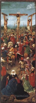Crucifixión Jan van Eyck cristiano religioso Pinturas al óleo